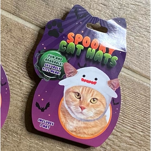 Spooky Set of Cat Hats Ghost Witch Devil - Picture 5 of 12